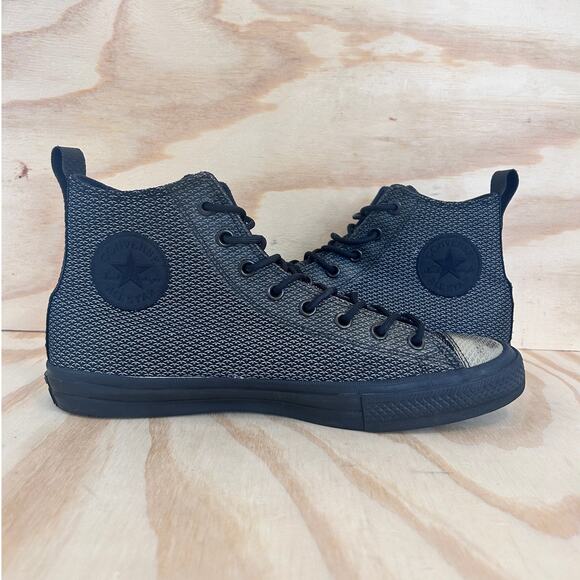 Converse All Star-CT Hi Lunarlon Refective-Sneakers-Black -Men's -11.5 -155360C - Picture 1 of 10